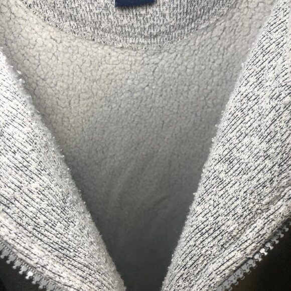 Vintage Y2K Big Dogs Gray 1/4 Zip Pullover Sweater Embroidered Logo Pockets Sz L - Picture 5 of 9